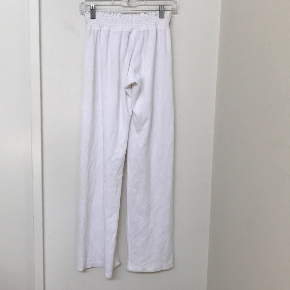 Long white juicy couture velour pants